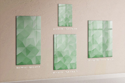 Glass dry erase board magnetic Triangles abstraction