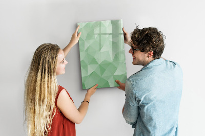 Glass dry erase board magnetic Triangles abstraction