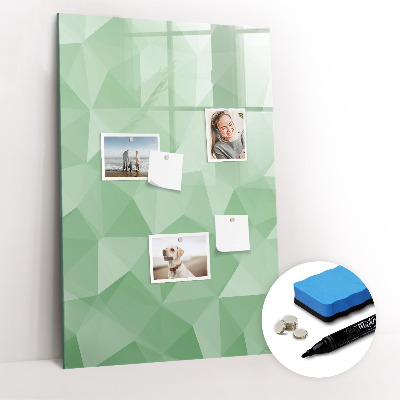 Glass dry erase board magnetic Triangles abstraction