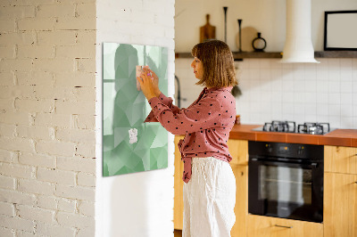 Glass dry erase board magnetic Triangles abstraction