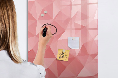 Magnetic marker board Triangles abstraction