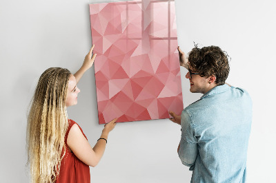 Magnetic marker board Triangles abstraction