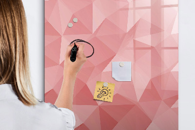 Magnetic marker board Triangles abstraction