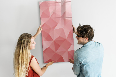 Magnetic marker board Triangles abstraction