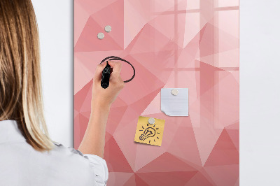 Magnetic marker board Triangles abstraction