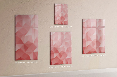 Magnetic marker board Triangles abstraction