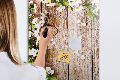 Glass dry erase board magnetic Flowers on boards