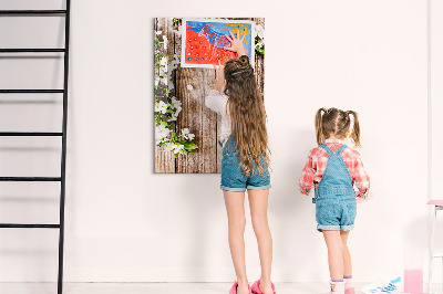 Magnetic board for writing Flowers on boards