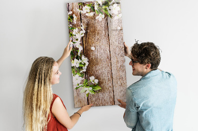Glass dry erase board magnetic Flowers on boards