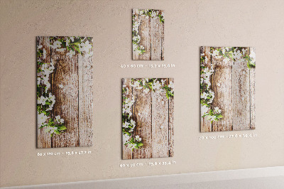 Glass dry erase board magnetic Flowers on boards