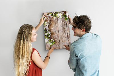 Glass dry erase board magnetic Flowers on boards