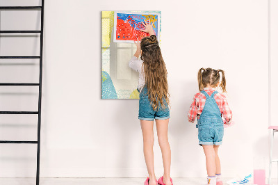 Magnetic marker board Light concrete
