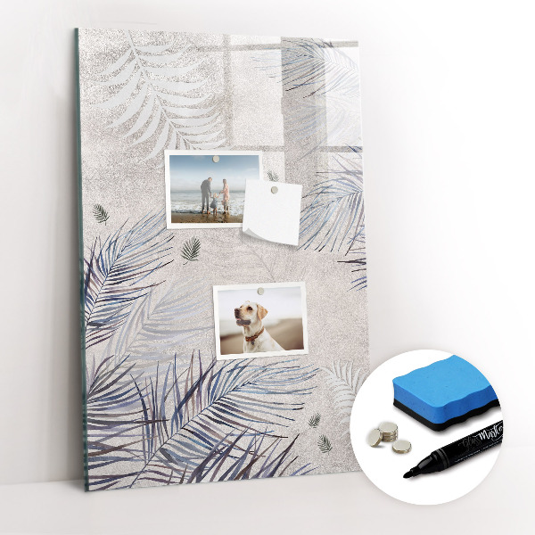Glass dry erase board magnetic Frame decorative