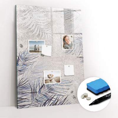 Glass dry erase board magnetic Frame decorative