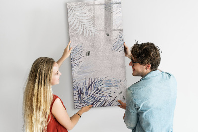 Glass dry erase board magnetic Frame decorative