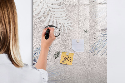 Glass dry erase board magnetic Frame decorative