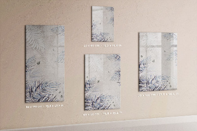Glass dry erase board magnetic Frame decorative