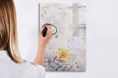 Glass dry erase board magnetic Frame decorative