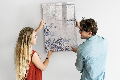 Glass dry erase board magnetic Frame decorative