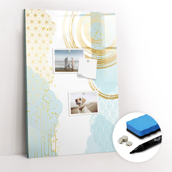 Magnetic marker board Palm leaves