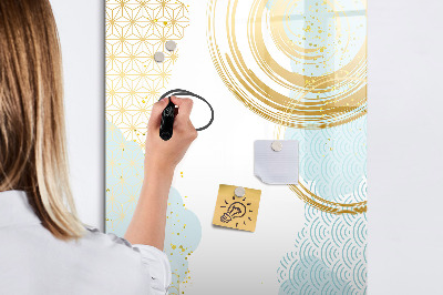 Magnetic marker board Palm leaves