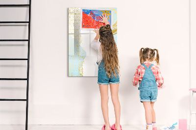Magnetic marker board Palm leaves