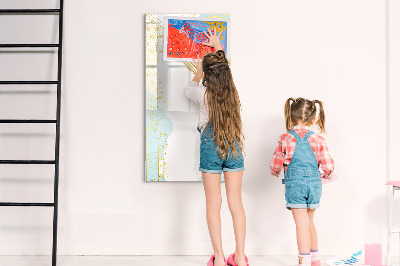 Magnetic marker board Palm leaves