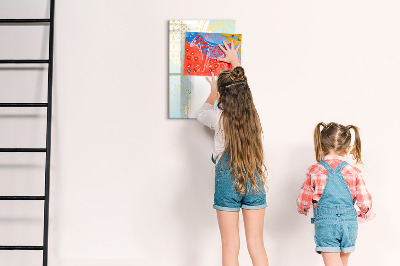 Magnetic marker board Palm leaves