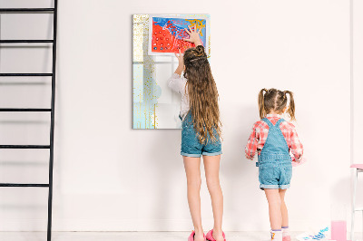 Magnetic marker board Palm leaves