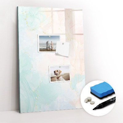 Glass dry erase board magnetic Decorative abstract