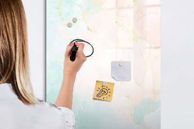 Glass dry erase board magnetic Decorative abstract