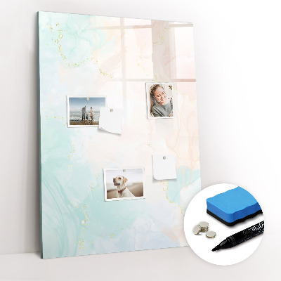Glass dry erase board magnetic Decorative abstract