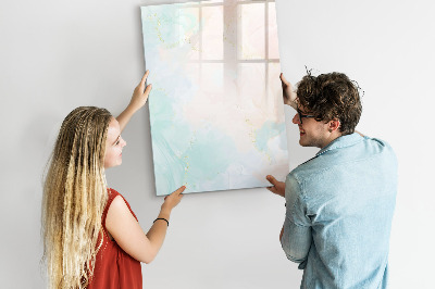 Glass dry erase board magnetic Decorative abstract