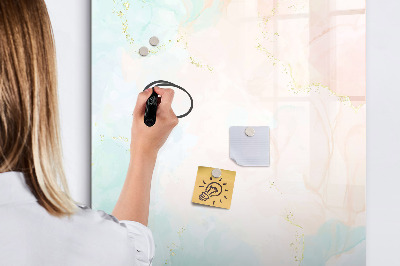 Glass dry erase board magnetic Decorative abstract