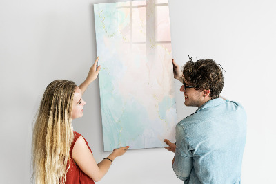Glass dry erase board magnetic Decorative abstract