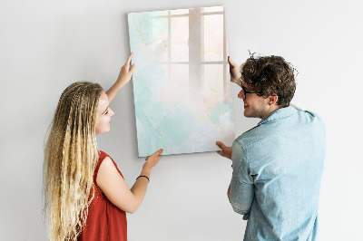 Glass dry erase board magnetic Decorative abstract