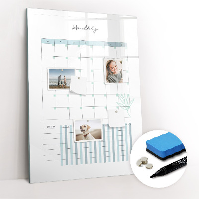 Magnetic marker board Yearly planner