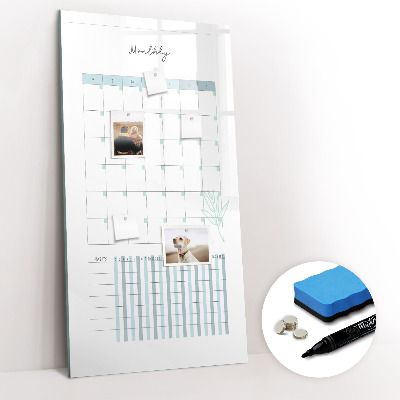 Magnetic marker board Yearly planner