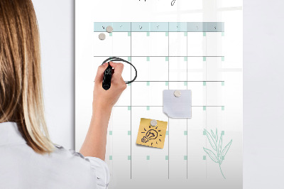 Magnetic marker board Yearly planner