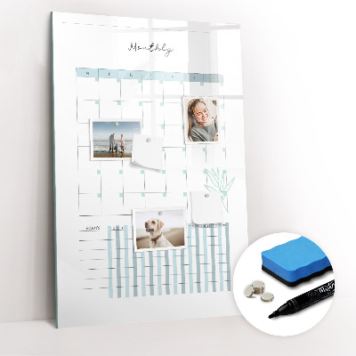 Magnetic marker board Yearly planner