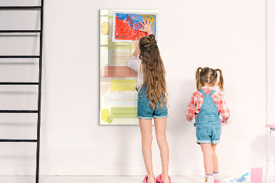 Glass dry erase board magnetic Today planner