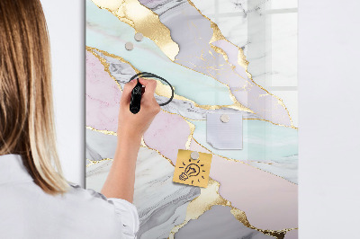 Magnetic marker board Menu planner
