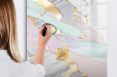 Magnetic marker board Menu planner