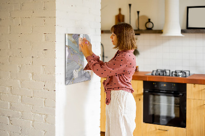 Magnetic marker board Menu planner