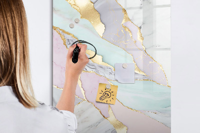 Magnetic marker board Menu planner