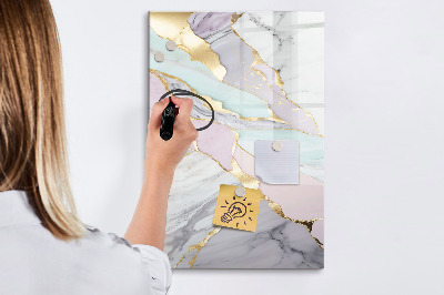 Magnetic marker board Menu planner