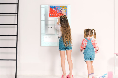 Glass dry erase board magnetic Financial planner
