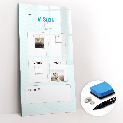 Glass dry erase board magnetic Financial planner