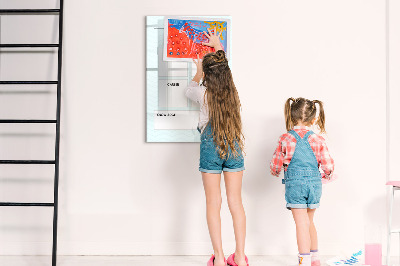 Glass dry erase board magnetic Financial planner