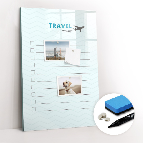 Magnetic marker board Health planner